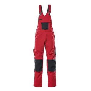 Mascot Unique Augsburg Bib & Brace - Red/Black   (46.5) (Leg Length - Regular)