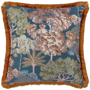 Wylder Woodlands Floral Jacquard Polyester Filled Cushion