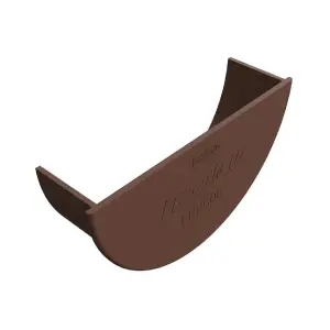 Brown Round Gutter Internal Stop End, Freeflow 112mm Rain Water Systems