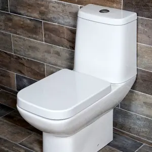 Thornfield White Close Coupled Toilet & Full Pedestal Basin Set