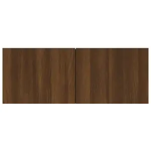 Berkfield TV Cabinets 2 pcs Brown Oak 80x30x30 cm Engineered Wood