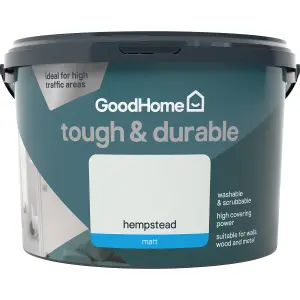 GoodHome Durable Hempstead Matt Emulsion paint, 2.5L