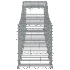 Berkfield Arched Gabion Baskets 25 pcs 400x50x60/80 cm Galvanised Iron