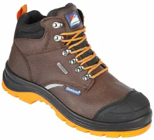 Himalayan Reflecto S3 Brown Waterproof Safety Boots with Steel Toe and Midsole