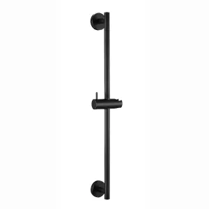 ENKI Matte Black Modern Shower Slider Rail with Bracket S13