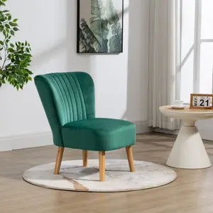 Arezza Velvet Accent Chair - Green