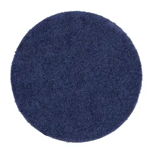 Blue Washable Plain Anti-Slip Modern , Shaggy Rug Easy to clean Dining Room-60cm X 100cm