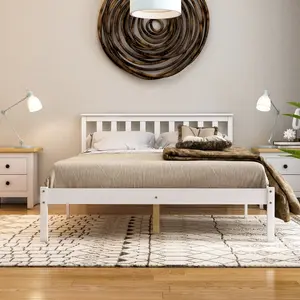 Frederique Bed Frame White / Double (4'6)