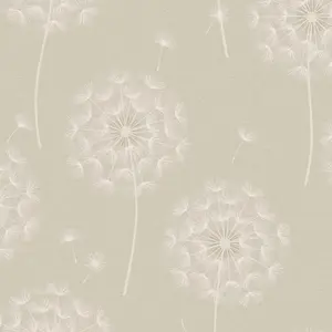 Holden Décor Opus Allora Cream Dandelion Embossed Wallpaper