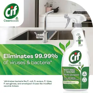 CIF SPRAY ANTIBACTERIAL  & SHINE 700ml (Pack of 6)