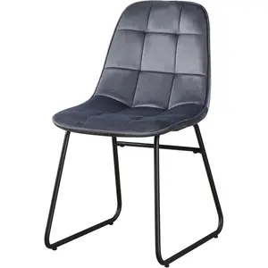 Mizer Upholstered Dining Chair (Set of 2) Grey