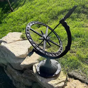 Cast Iron Decorative Garden Sundial