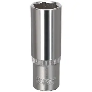 Premium 16mm Forged Steel Deep Drive Socket - 3/8 Inch Square Drive