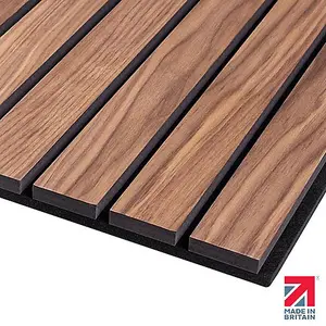 Naturewall SlatWall Grand Deep Walnut - 240cm x 60cm