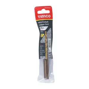 Timco - Ground Jobber Drills - Cobalt M35 (Size 13.0mm - 1 Each)