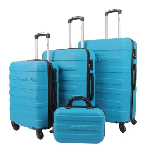 4 Piece Regency Hard Shell Luggage Set - Teal