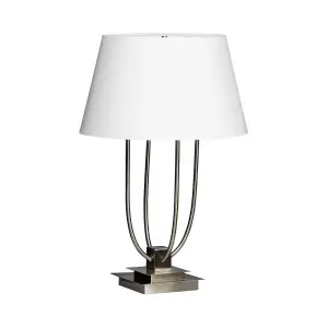 Interiors by Premier Regents Park Satin Nickel Finish Table Lamp