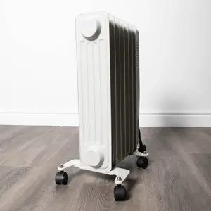 1500w 1.5kw 7 Fin Oil Filled Radiator or Heater with Thermostat