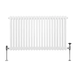 Traditional 2 Column Radiator - 600 x 1012 mm - White