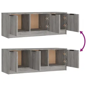 vidaXL TV Cabinet Grey Sonoma 102x35x36.5 cm Engineered Wood