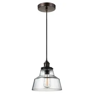 Ceiling Pendant Light Painted Aged Brass Finish Dark Weathered Zinc LED E27 60W