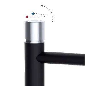 Hommix Rubineta Etna-18 Bathroom Basin Tap (Black)