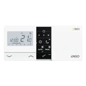 ENGO E901 Programmable Wired Thermostat 7 Day Battery Powered