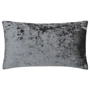 Paoletti Verona Crushed Velvet Rectangular Feather Filled Cushion