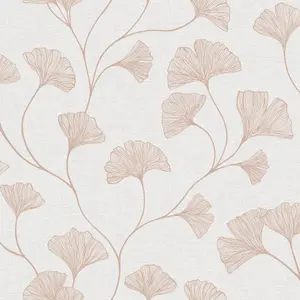 Holden Décor Haruna Floral Metallic effect Smooth Wallpaper