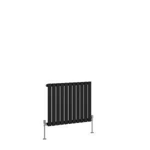 Right Radiators 600x748 mm Horizontal Single Flat Panel Designer Radiator Black