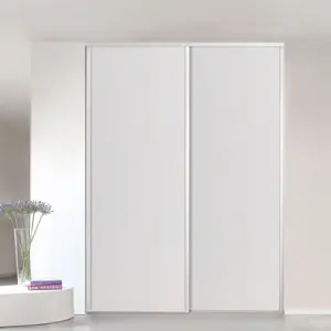 Form Valla Full length White Sliding wardrobe door, (H) 2260mm x (W) 772mm