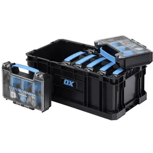 x4 OX TOOLTREK Pro Mini Organiser for Storing Small Parts and Tool Accessories