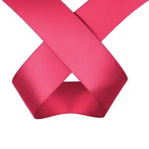 Hot Pink Double Sided Satin Ribbon Polyester Ribbon Roll, 50mm x 10 metres