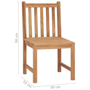 Berkfield Garden Chairs 8 pcs Solid Teak Wood