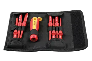 Laser Tools 7434 9pc VDE 1000V Insulated Star/Torx Screwdriver Set T8 - T30