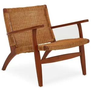 Interiors by Premier Java Woven Chair in Brown Rattan