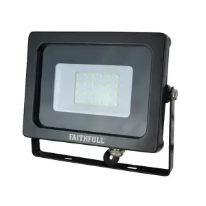 Faithfull Power Plus SMD LED Wall Mounted Floodlight 20W 1600 lumen 240V