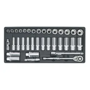 Sealey Tool Tray with Socket Set 35pc 3/8"Sq Drive TBT20