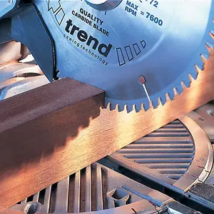 Trend CSB/CC25042 Craft Mitre Saw Blade Crosscut 250mm X 42 Teeth X 30mm Bore