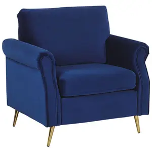 Armchair VIETAS Velvet Navy Blue