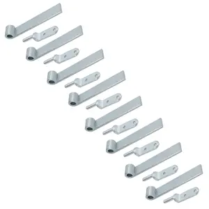 HD Strap Tailgate Straight Hinge 160mm Long + 12.5mm Bolt On Gudgeon Pin 8pk