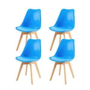 Nero Upholstered Side Chair (Set of 4) Blue