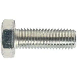 10 Pack M14 x 40mm Zinc Setscrew - Grade 8.8 Fully Threaded DIN 933