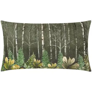 Kielder Forest Haldon Printed Velvet Polyester Filled Cushion