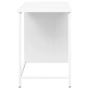 Berkfield Industrial Desk with Drawers White 105x52x75 cm Steel