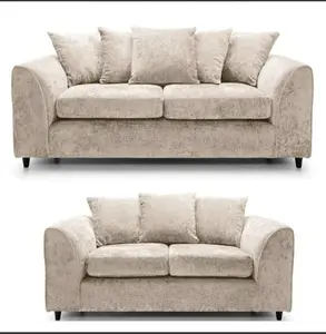 Kensington Chenille Beige 3 & 2 Seater Set