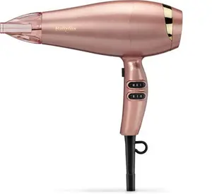 Babyliss Rose Gold 2100W Hair Dryer, Ionic, Lightweight, Smooth Fast Drying, Cool Shot, 5336U