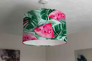 Watermelons and Tropical Palm (Ceiling & Lamp Shade) / 45cm x 26cm / Lamp Shade