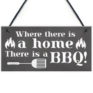 Funny BBQ Sign For Garden Shed Summerhouse Man Cave New Home Gift For Men