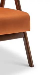 Velvet Orange Selma Accent Chair